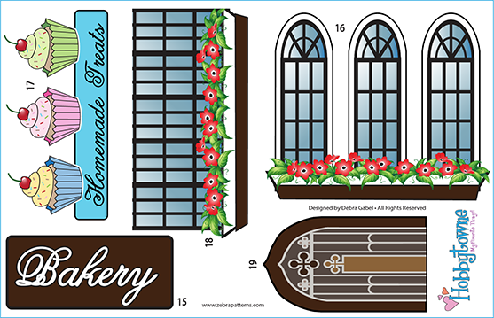Extra Hobbytowne panel set for 5 appliques