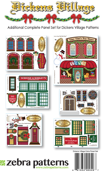 Extra Detail Panels Set for Tree Skirt Applique Bundle
