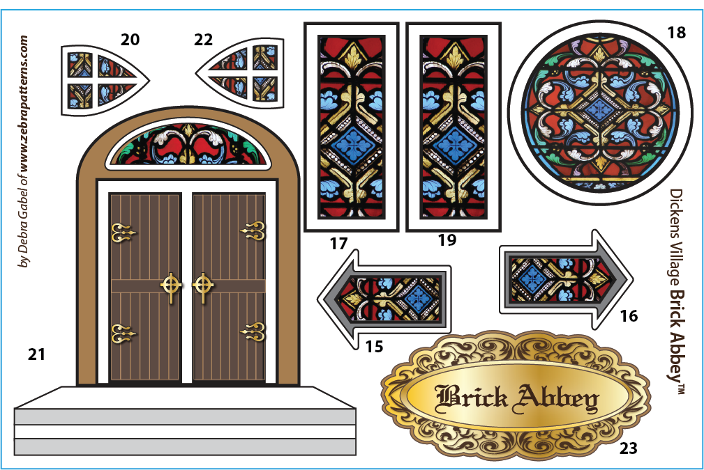 Extra Detail Panels Set for Tree Skirt Applique Bundle