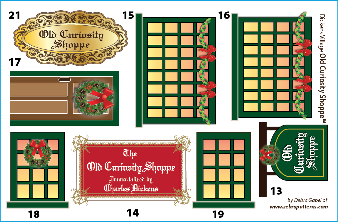Dickens Village Tree Skirt Applique Bundle - Savings