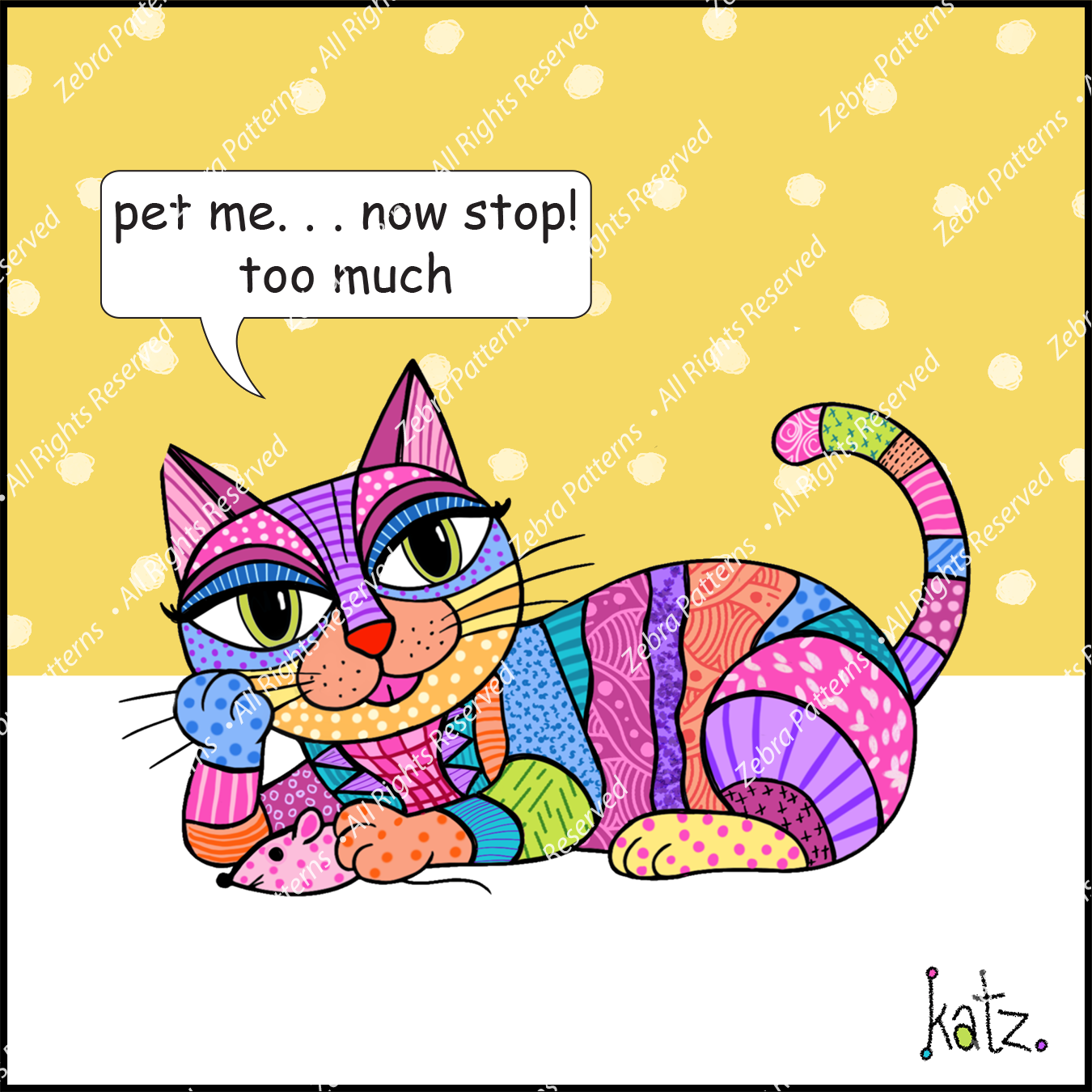 Pet Me Katz Quote Panel