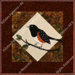 Spotted Towhee Applique