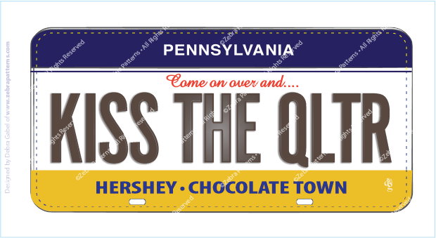 HERSHEY KISS THE QUILTER FabricPlate™