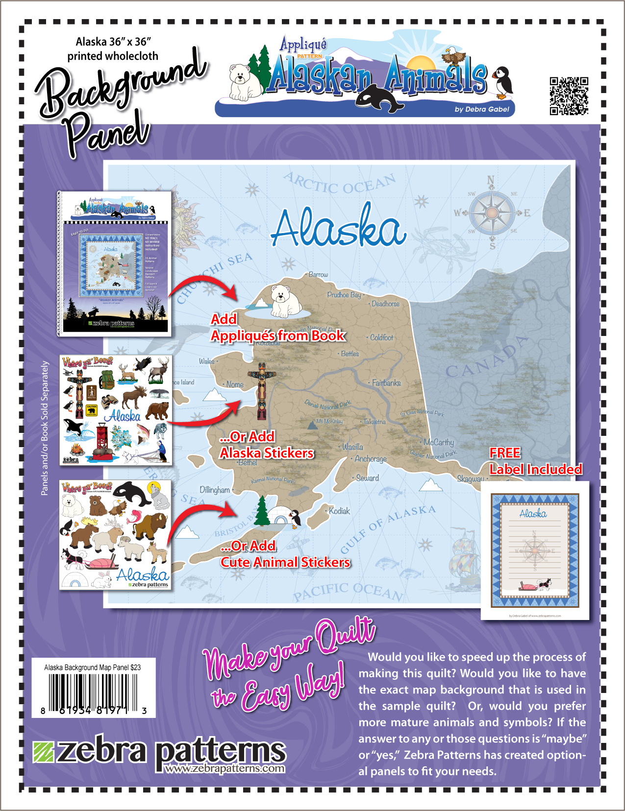 Alaska Background Map Panel