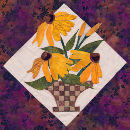Black Eyed Susan Basket Blooms Laser Kit