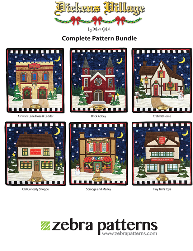 Dickens Village Tree Skirt Applique Bundle - Savings