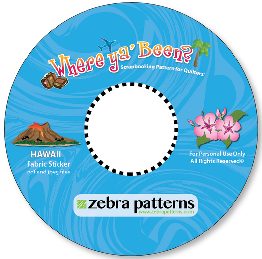 Hawaii Printable Stickers CD