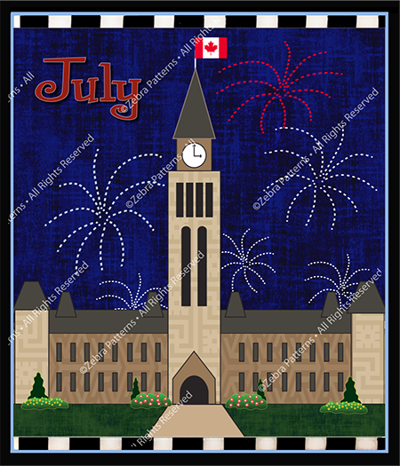 July Canada Applique
