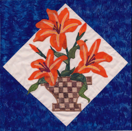 Lilies Basket Blooms Laser Kit