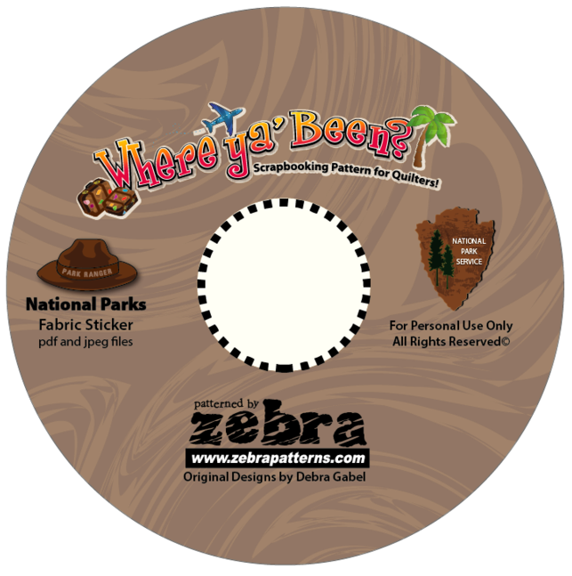 National Parks Printable Stickers CD