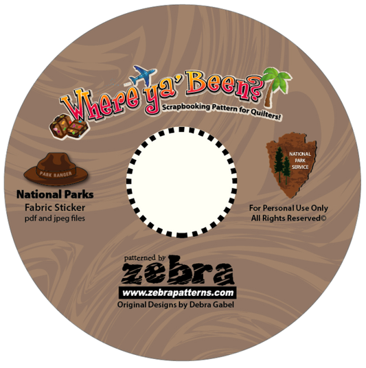 National Parks Printable Stickers CD