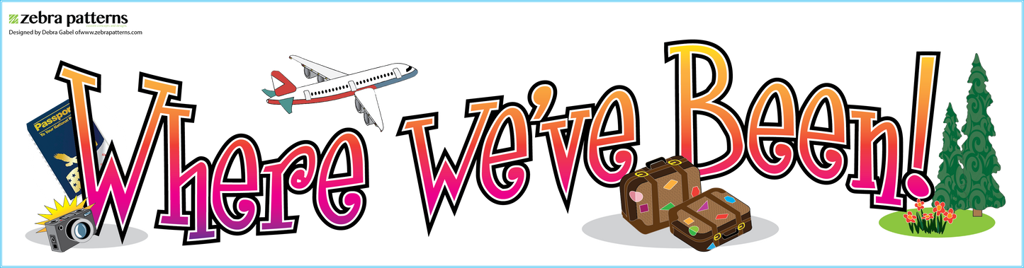 Where We've Been! 7" x 28" Banner