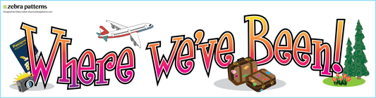 Where We've Been! 7" x 28" Banner