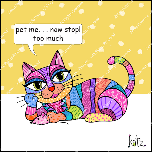 Pet Me Katz Quote Panel