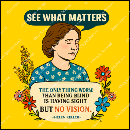 Helen Keller Quote Panel
