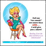 Mel O'Drama Quote Panel