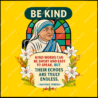 Mother Teresa  Quote Panel