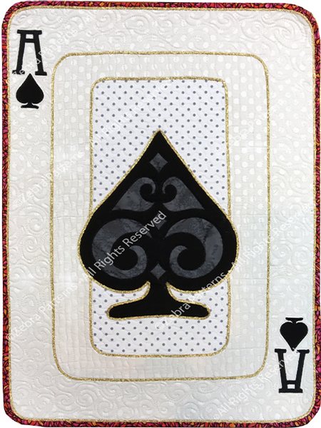 Ace of Spades Applique