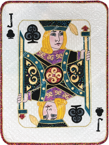 Jack of Clubs Applique
