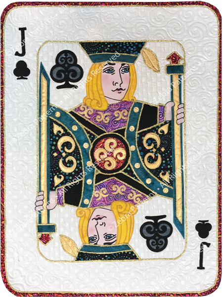 Jack of Clubs Applique