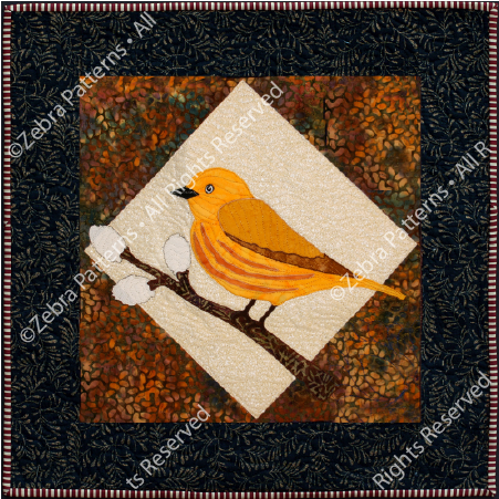 Yellow Warbler Applique