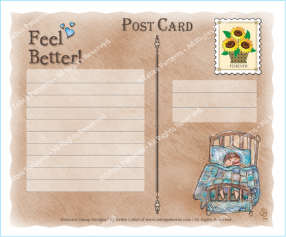 Feel Better Postcard Kit