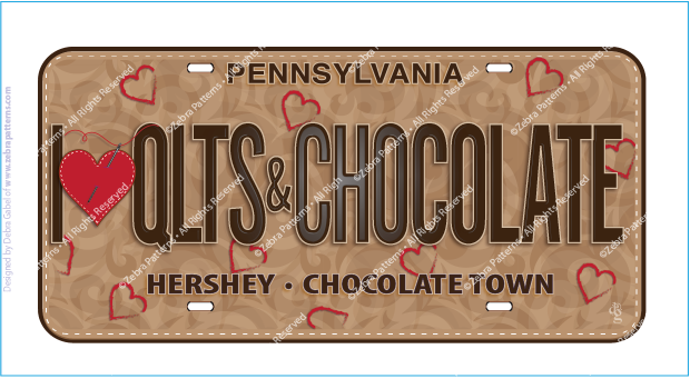 HERSHEY I ♥ QLTS & CHOCOLATE FabricPlate™