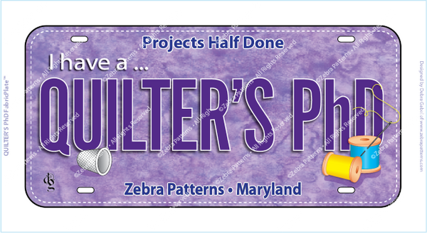 QUILTER'S PhD FabricPlate™