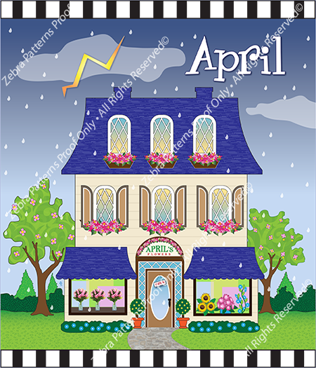 Holiday House Panels – Zebra Patterns