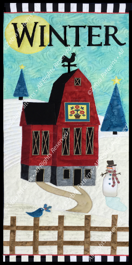 Winter Skinny Barn Panel