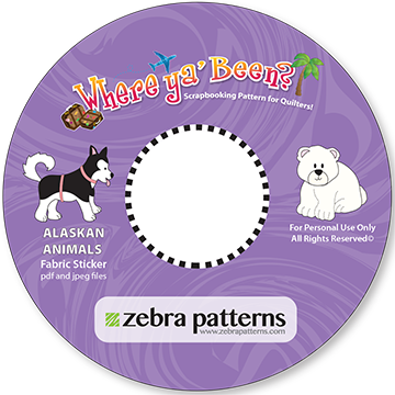 Alaskan Animals Printable Stickers CD