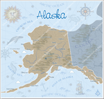 Alaska Background Map Panel