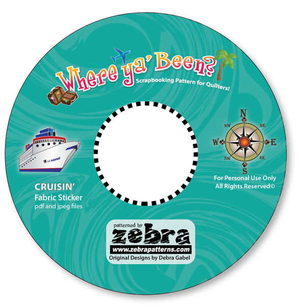 Cruisin' Printable Stickers CD