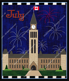 July Canada Applique