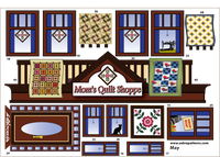 Extra Holiday Houses Applique panel component set