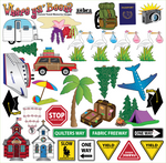 Travel Printed Stickers Panel