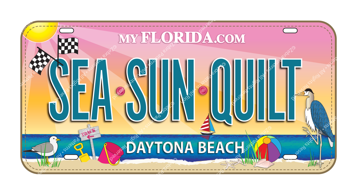 Daytona Beach Florida FabricPlate™