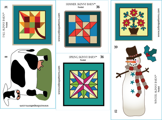 Skinny Barns Applique Panel Component Set